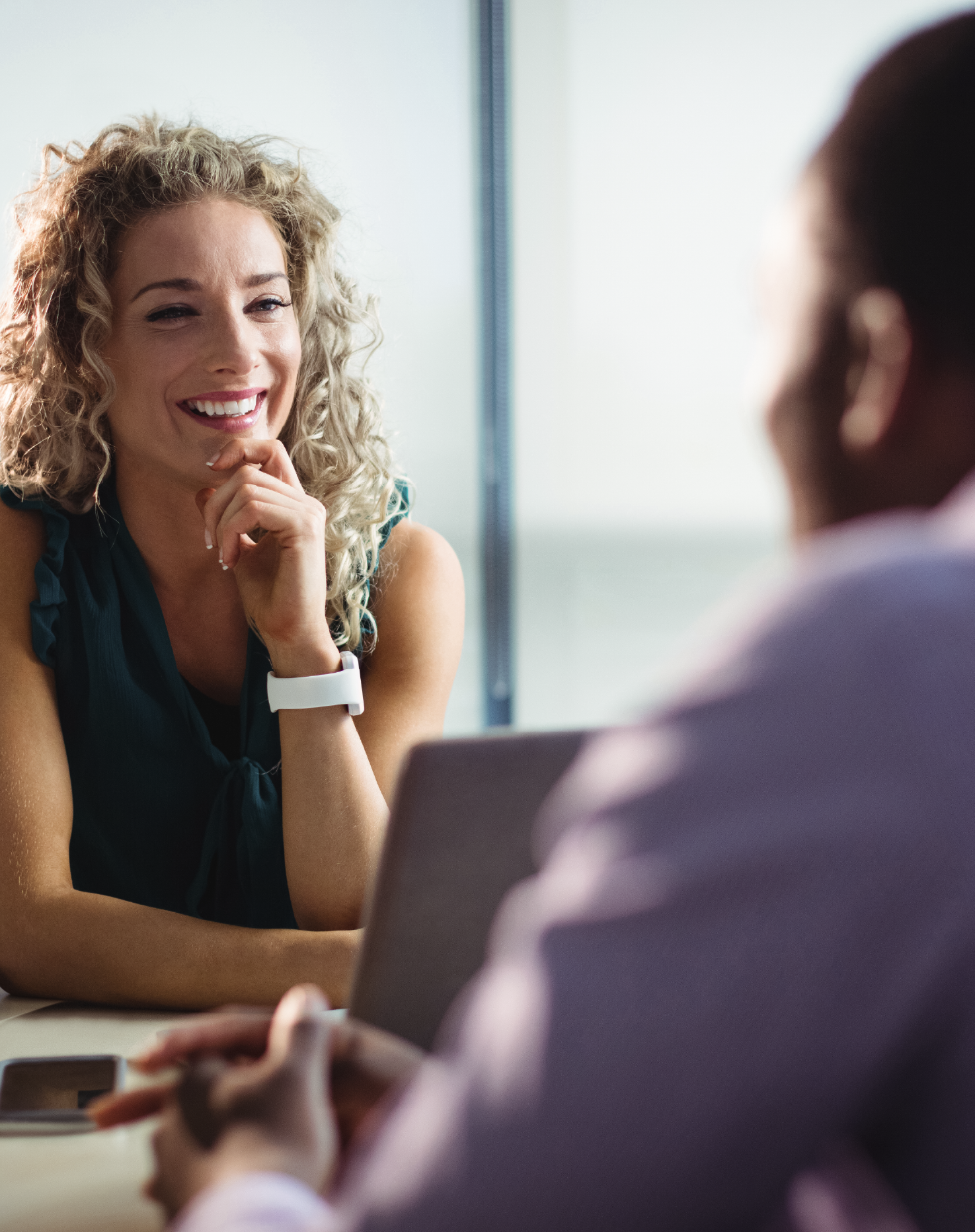 Mon CEP : Photo d'une personne en entretien professionnel